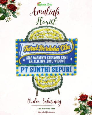 Papan Bunga Duka di Pulomerak