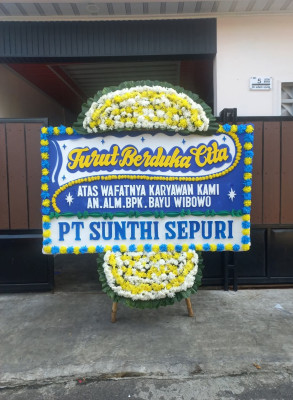Papan Bunga Duka di Pulomerak