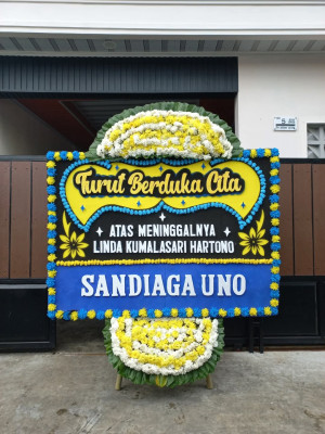 Papan Bunga Duka di Pulomerak